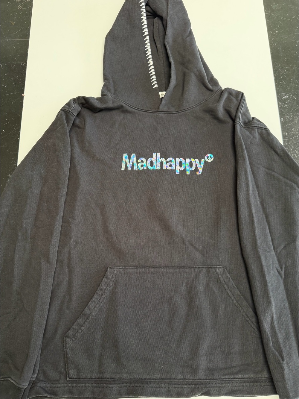 Madhappy black hoodie peace sign M